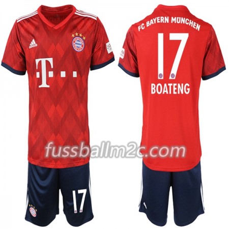 Fußballtrikots FC Bayern München Boateng 17 Kinder Heim Trikotsatz 2018-2019